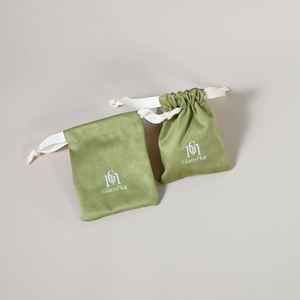 Customized Recyclable Velvet Jewelry Storage <b>Drawstring</b> Bag Souvenir Jewelry <b>Pouch</b> with Customized Color & Size - Product Image 3