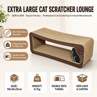 Griffoir pour chat d'intérieur avec clochette en carton ondulé pour les grands chats