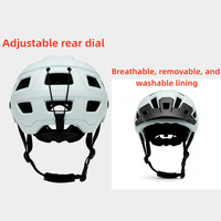 Casque de vélo de montagne Worldcycle ZL-B025, coque en PC, mousse EPS, visière souple, léger, réglable, lavable, portable, intérieur