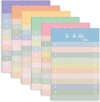 Bloc de Notas Adhesivas con Diseño de Arcoíris, Hojas Desprendibles, Bloc de Notas con Adhesivo, Diseño de Dibujos Animados
