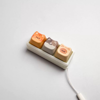 Custom Keycaps Mechanical Keyboard Caps XDA OEM Cherry Profile R4 1U PBT ABS Custom Design Keycap Fidget Keychain Clicker Caps