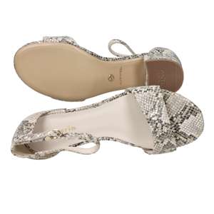 Tamaris Women's Heeled Sandal 41 Beige 4 Cm <b>Block</b> Heel Ankle Strap Summer Shoes - Product Image 6