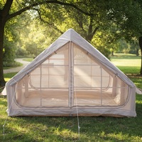 Tente Gonflable Automatique Épaisse et Imperméable de 12 m² avec Grande Fenêtre Panoramique, Tente de Toit en Tissu Oxford pour l'Intimité, Adaptée à Toutes les Saisons