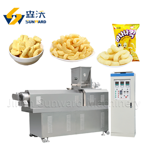 เครื่องอัดรีดพัฟข้าวโพดแบบควบคุมด้วย PLC ใหม่ผู้ผลิตอุปกรณ์สายการผลิตพองตัวธัญพืช - Product Image 2