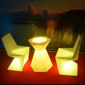 Mesa de Bar moderna para exteriores, mostrador de recepción, Mesa Alta, muebles comerciales, club nocturno, cóctel, fiesta de bebidas altas, plástico IP65, 1 Juego - Product Image 5