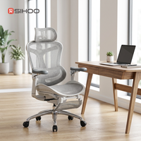 Chaise ergonomique moderne en mesh SIHOO C300 avec accoudoirs réglables 6D, hauteur réglable, base en alliage d'aluminium, pivotante, pour la maison et le bureau
