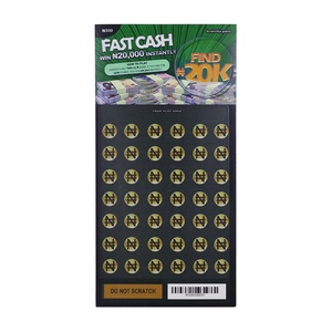 Billets de loterie personnalisés à gratter, conception gratuite, fabricant de cartes à gratter gagnantes - Product Image 4