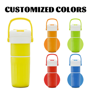 แก้วน้ำสแตนเลสเก็บความร้อน2-in-1ขนาด550มล. + 550มล. กำหนดโลโก้เครื่องล้างจานแบบกำหนดเองได้ช้อนปลอดภัยใช้กลางแจ้ง - Product Image 5