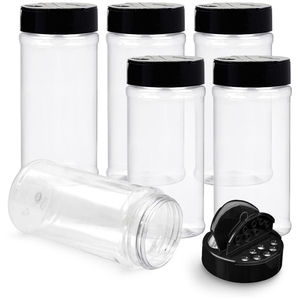 Pet Plastic <b>Spice</b> Bottle Seasoning <b>Jar</b> Empty <b>Spices</b> Packaging Bottle With Shaker Lid Flip Top Cap - Product Image 1