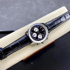 Reloj Deportivo de Aviación con Cronógrafo, Correa de Cuero, Resistente al Agua, Esfera Grande, Mecánico Automático, Nuevo - Product Image 4