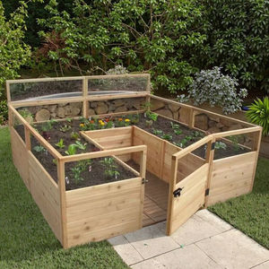 लकड़ी के बगीचे planter बॉक्स आउटडोर फूलों की सब्जियों और जड़ी-बूटियों के लिए लकड़ी के बगीचे का प्लांटर बॉक्स आउटडोर - Product Image 6