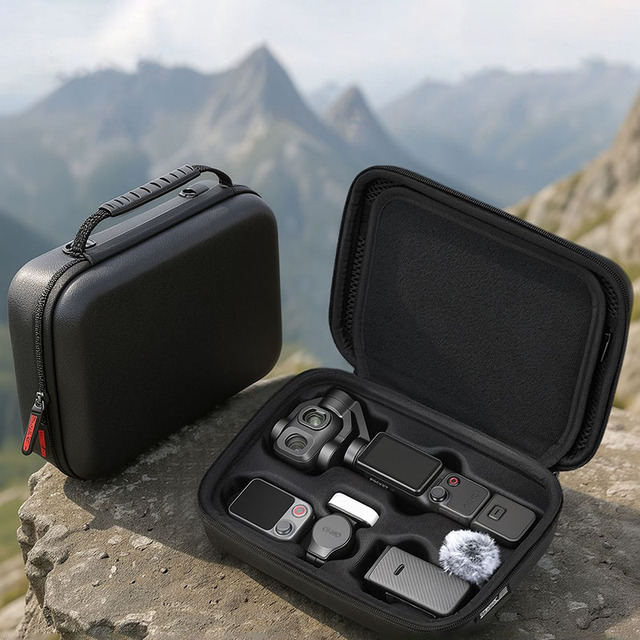 Carrying Case Storage Bag for Dji Pocket 4 Pro Creator Combo Camera Accessory Portable Shoulder Bag PU Handbag Box With Belt