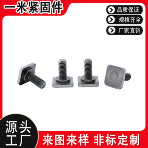 Vis à tête carrée en acier au carbone Q235 Grade A Niveau 8 à tête plate personnalisable pour pièces automobiles et motos - Product Image 5
