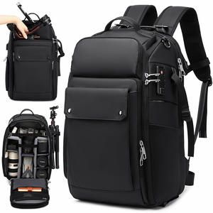 Sac à dos pour appareil photo Photographie Nylon imperméable Toile imperméable Stabilisateur d'ordinateur intégré Housse de pluie Sac pour appareil photo pour l'extérieur - Product Image 1