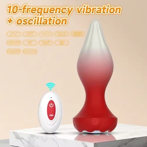 Wholesale Anal Training Expand Anal Plugs Butt New Product Sex Toys Anal Rose <b>Vibrator</b> Light 10 Frequency Twist Butt Plug - Product Image 2
