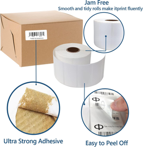Trực Tiếp Nhiệt Dính UPS Fab Vận Chuyển Nhãn Dán Tùy Chỉnh Kích Thước 50Mm X 25Mm 1000Pcs Trống Địa Chỉ Mã Vạch 2x1 Nhãn - Product Image 5