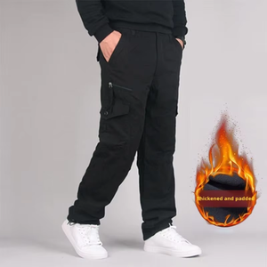 Pantalon cargo tactique pour homme, plusieurs poches, pantalon de travail, randonnée en plein air, pantalon cargo noir d'hiver pour homme, haute qualité - Product Image 4