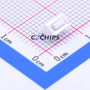 1TS002C-2500-4300-CT Tactile Switch SMD,3.5x6mm Switch Single Pole Single Throw Rectangle Button 2.5N Vertical Mount - Product Image 1