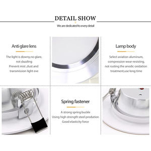 Spot LED encastré commercial en aluminium SMD 5W pour plafond, intelligent et résistant au feu, vente en gros - Product Image 3