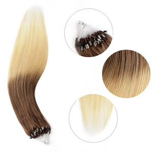 K.SWIGS T8-22# Ombre <b>Micro</b> Ring Remy Human Hair <b>Extensions</b> Cuticle Aligned Durable Gentle Reusable Natural Healthy Smooth Hair - Product Image 2