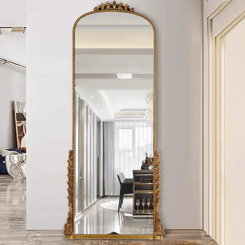 Арка французская искусственная обрамленная зеркала Декор полная длина Золотая гардеробная зеркало настенное