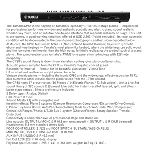 Station de travail synthétiseur CP88 (d'occasion) – Clavier arrangeur haut de gamme à action rapide, conçu et fabriqué en Indonésie - Product Image 6