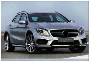 Kit Carrozzeria Aggiornamento AMG 45 per Mercedes-Benz <span class=keywords><strong>GLA</strong></span> <span class=keywords><strong>X156</strong></span> 2015-2019 con Paraurti Anteriore, Paraurti Posteriore e Griglia di Aspirazione - Product Image 4