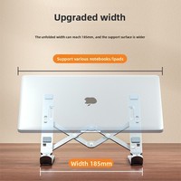 Support pliable en métal pour ordinateur portable, universel, antidérapant, à double fourche, pour Macbook Pro Air Lenovo Notebook