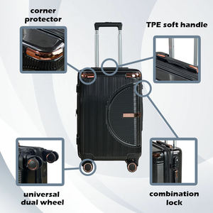 Nouvelle collection <span class=keywords><strong>de</strong></span> bagages <span class=keywords><strong>de</strong></span> marque 2025 – Ensemble <span class=keywords><strong>de</strong></span> 6 <span class=keywords><strong>valises</strong></span> <span class=keywords><strong>de</strong></span> luxe pour femme avec base plaquée et poignée télescopique, idéal pour les voyages d'affaires - Product Image 2