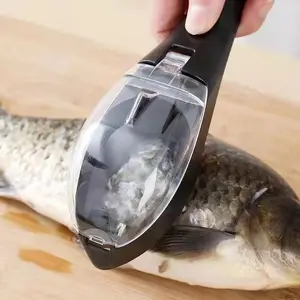 Mesin penghilang sisik ikan manual, alat rumah tangga pengeruk timbangan ikan plastik dapur untuk mengelupas cepat