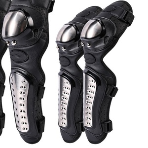 Ensemble de genouillères et coudières en acier inoxydable avec matériau EVA pour équipement de protection de course de moto - Product Image 4