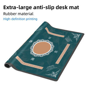 Tapete de Mahjong de Goma Antideslizante Premium Personalizado, Cubierta Impermeable Profesional para Mesa de Mahjong Americano, para Fichas de Dominó y Póker - Product Image 2