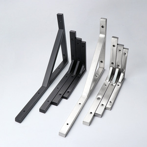 <span class=keywords><strong>Support</strong></span> triangulaire en tube carré d'acier inoxydable épaissi pour marbre, mur, <span class=keywords><strong>table</strong></span>, cloison, étagère de rangement, à haute capacité de charge - Product Image 4