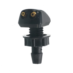 Universal Windshield <b>Washer</b> Nozzle 3877 Car Clip-On Retrofit Upgrade Black Plastic With Brass Tips - Product Image 3