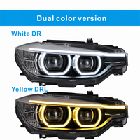 Ensemble de phares LED compatible avec BMW Série 3 F30 F31, double lentille DRL 6000LM 6500K