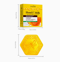 Savon hydratant artisanal au miel et au lait pour le bain et le nettoyage, idéal pour l'exportation transfrontalière