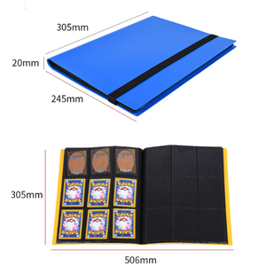 Reliure en PP colorée <span class=keywords><strong>à</strong></span> 9 pochettes, reliure pour cartes <span class=keywords><strong>à</strong></span> collectionner 360+ avec bande élastique, album pour cartes de jeu photo, livre de cartes de jeu de société - Product Image 3