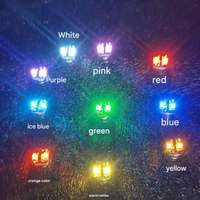 Lumière magnétique à double LED ultra-mini 7 mm, alimentée par piles AG1, pour jouets en acrylique, artisanat, bricolage, décoration créative