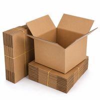 Boîte en carton ondulé avec logo personnalisé, recyclable, pour l'expédition et l'emballage, idéale pour les entreprises de commerce électronique et les présentoirs de supermarchés