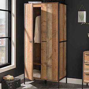 Lemari Pakaian Kayu Kamar Tidur Lemari Pakaian 2 Pintu Tunggal Kabinet Desain Organizer Khusus Lemari Furnitur Kamar Tidur Pintu Geser Pakaian - Product Image 3