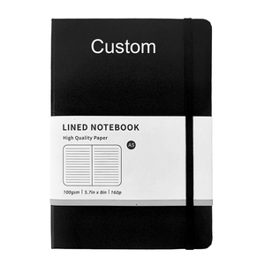 Bán buôn khuyến mại portatil sang trọng PU da bìa cứng họp Lưu ý cuốn sách A5 giấy Tạp Chí tùy chỉnh máy tính xách tay với logo - Product Image 1