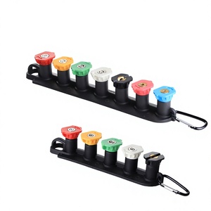 Kit de buses de pulvérisation haute pression Kaigongte 5-7 couleurs en acier inoxydable avec mécanisme de verrouillage de base pour pistolet de lavage de voiture - Product Image 1