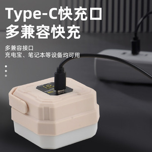 Outdoor Camping Light Led Rechargeable Tent <b>Lamp</b> With Button <b>Switch</b> 6.5X6.5X4 Emergency Lighting - Product Image 6