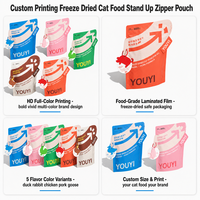 YOUYI Sac à croquettes pour chien avec fenêtre transparente, pochette verticale pour aliments secs, logo personnalisé, fermeture éclair, fabrication OEM directe d'usine