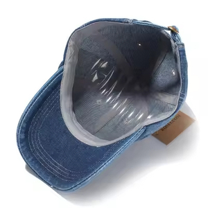 Wholesale Denim Baseball Cap Snapback Casual Visor Hat Unisex Men Women Fashion Denim <b>Jeans</b> Cap - Product Image 4