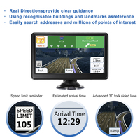 Gps navigasyon 7 inç kamyon Sat Nav 8 gb 256 ram araba, kamyon, otobüs için