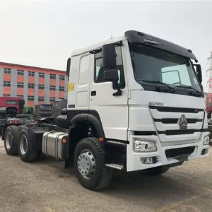 Usado Sinotruck Howo Big Horse Power 420Hp 6*4 10 Roda RHD Trator Caminhão Cabeça