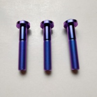 Vis à tête plate en titane GR5 en gros M10*50 avec douille hexagonale Torx pour modification de moto - Haute résistance anti-corrosion