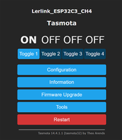 Interrupteurs intelligents à bouton Lerlink ESP32C3, 1 voie, minimalistes, en matériau PC, indice de protection IP20, 10A 250V, sans neutre, Tasmota