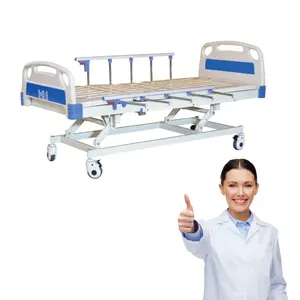 Uzaktan kumanda ile tedarikçi toptan üç işlevli hastane yatağı elektrikli hastane yatağı